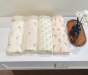 Khăn mặt muslin, khăn tắm muslin nhiều màu cho bé giá rẻ